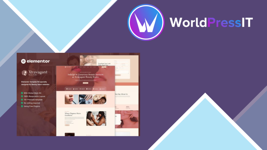 Xtravagant – Beauty Salon Elementor Template Kit