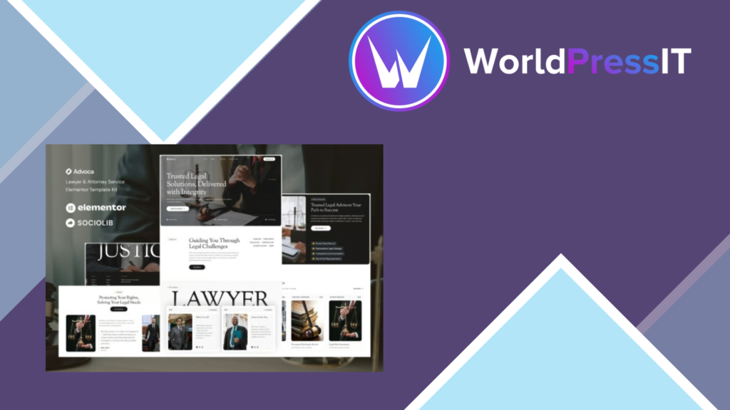 Advoca – Lawyer and Attorney Service Elementor Template Kit