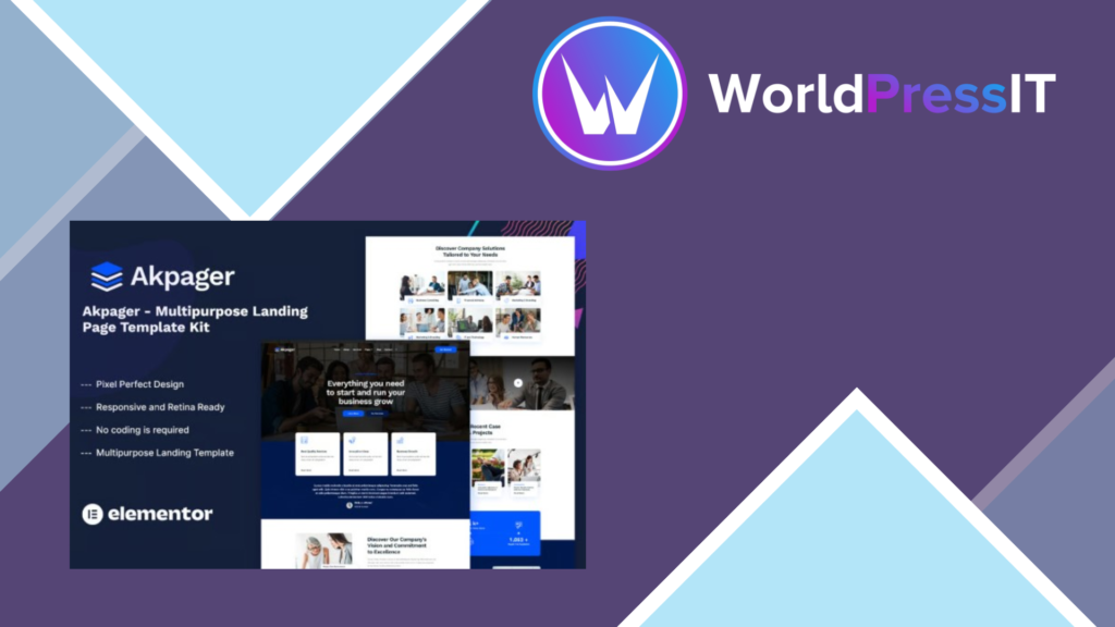 Akpager – Multipurpose Landing Page Template Kit