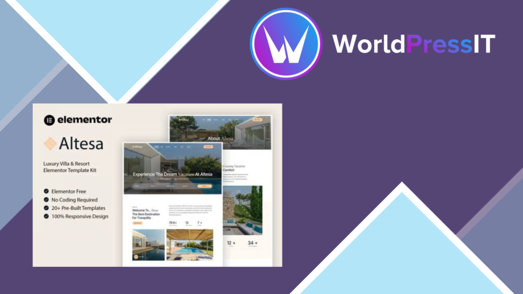 Altesa – Villa and Resort Elementor Template Kit
