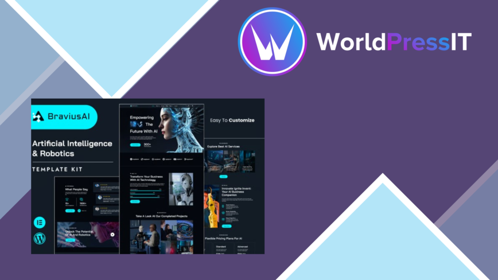 BraviusAI – AI and Robotics Elementor Template Kit