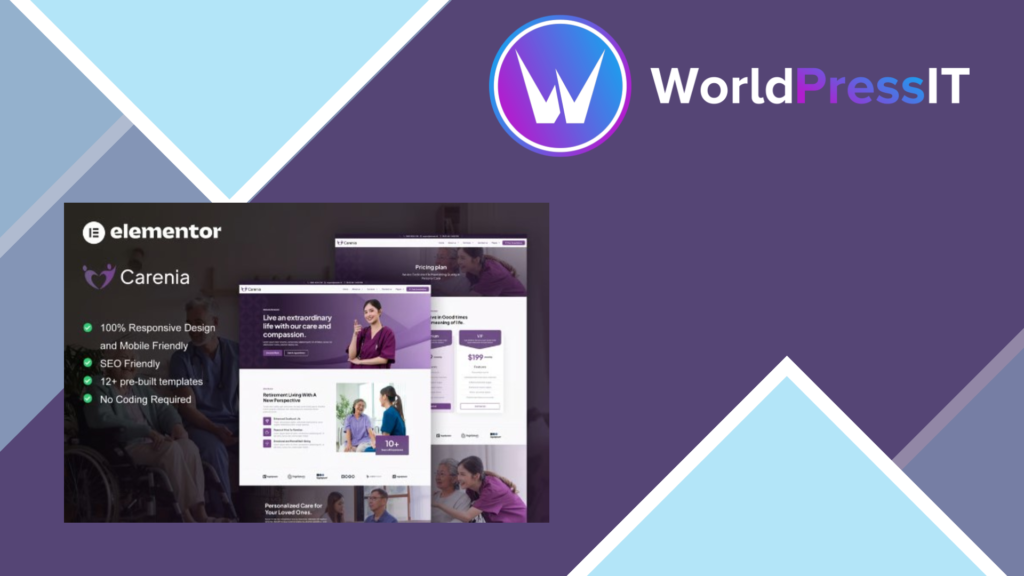 Carenia – Home Care and Private Nursing Services Elementor Template Kit