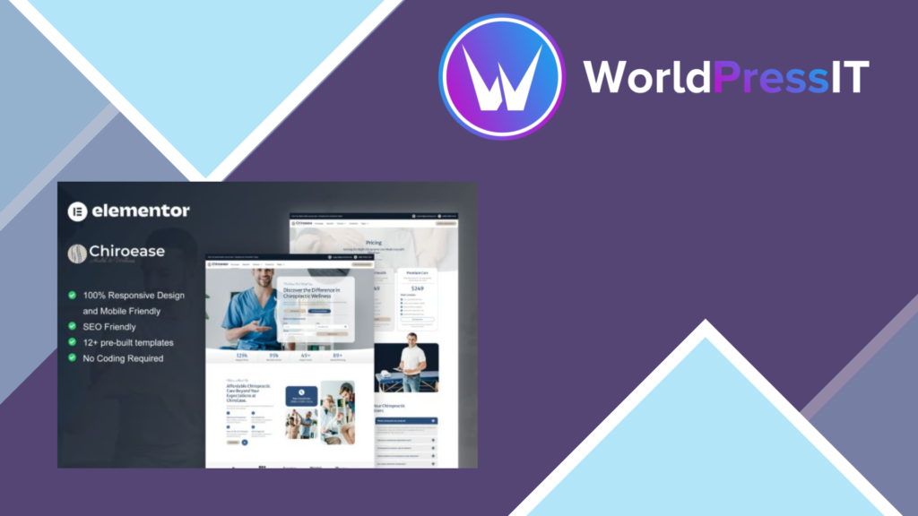 ChiroEase – Chiropractic and Physiotherapy Elementor Template Kit