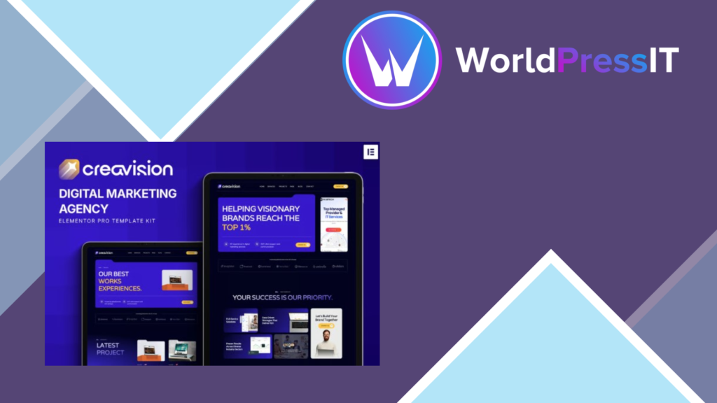 Creavision – Digital Marketing Agency Elementor Pro Template Kit
