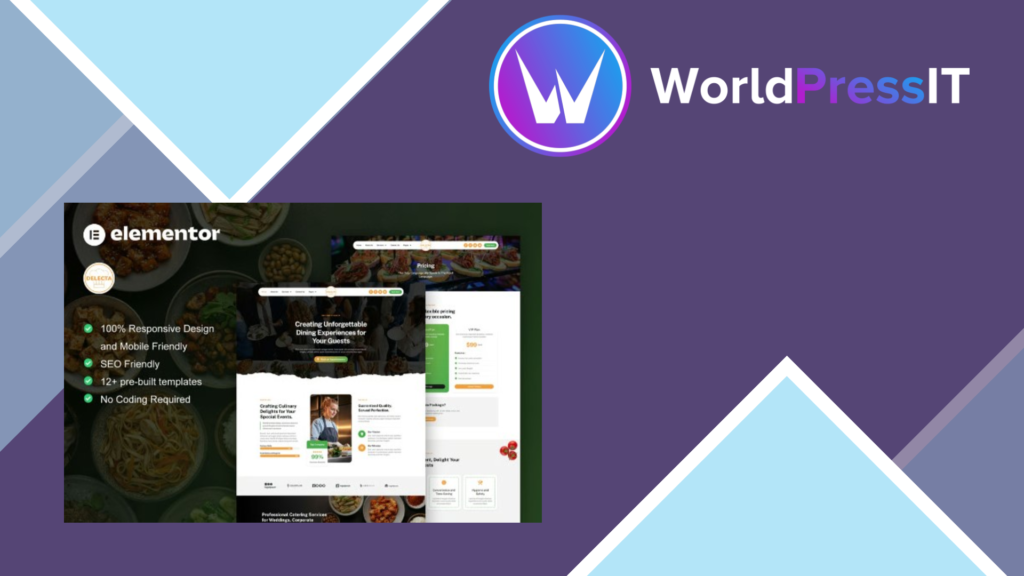 Delecta – Catering Service and Restaurant Elementor Template Kit