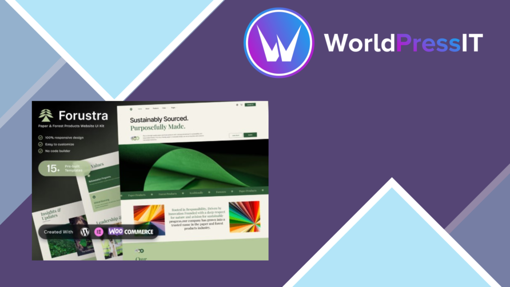 Forustra – Paper and Forest Products Elementor Template Kit