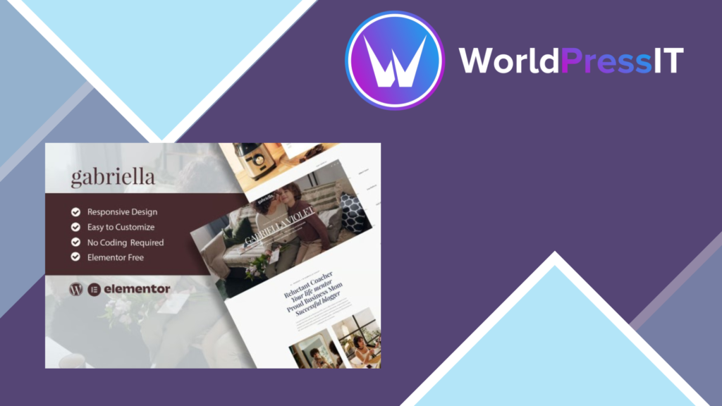 Gabriella – Motivator and Business Coach Elementor Template Kit