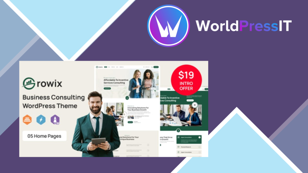Growix - Business Consulting WordPress Theme