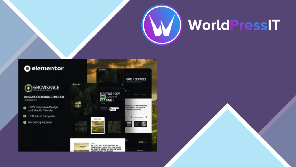 Growscape – Landscape Gardening Elementor Template Kit