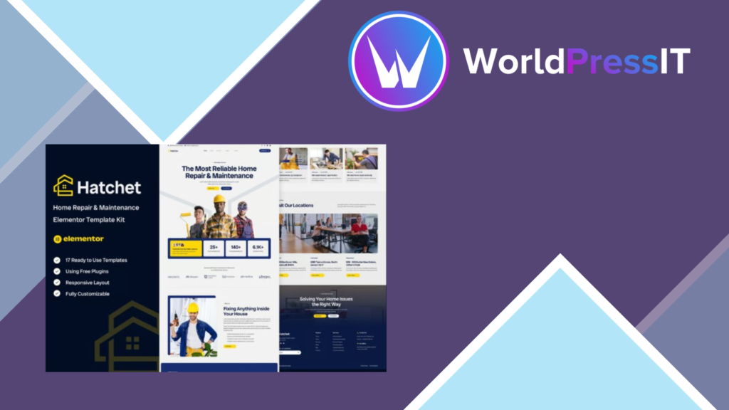 Hatchet – Home Repair and Maintenance Elementor Template Kit