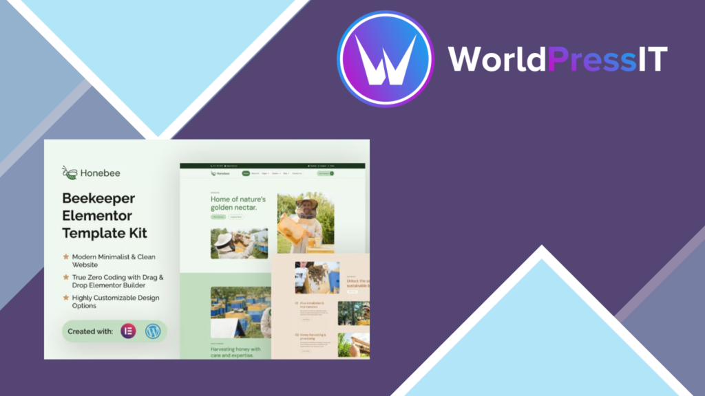 Honebee – Beekeeper Elementor Template Kit
