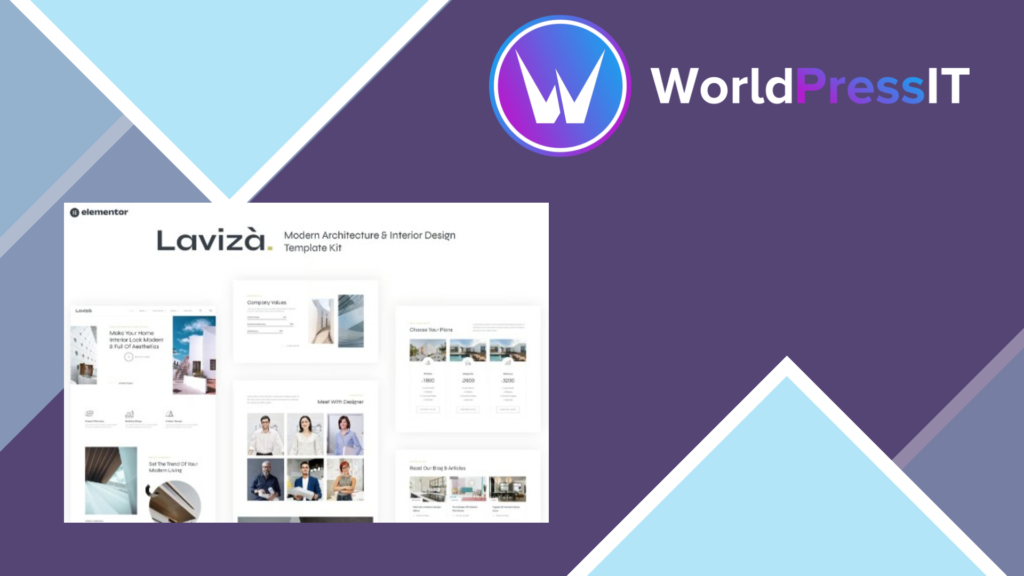 Laviza – Modern Architecture and Interior Design Template Kit