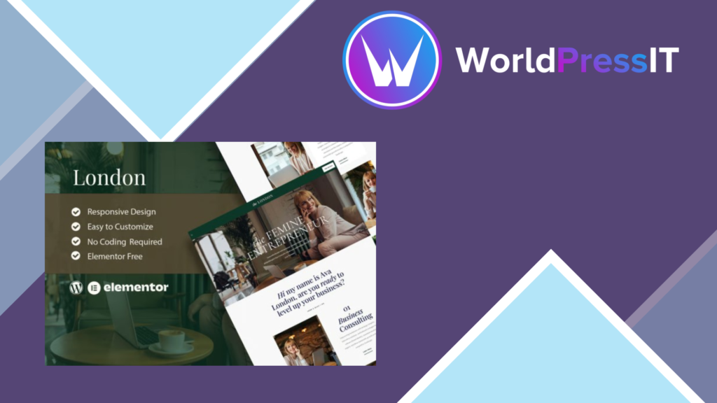 London – Feminine Business Coach Elementor Template Kit