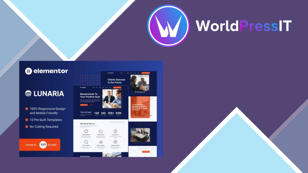 Lunaria – Multipurpose Business Elementor Template Kit