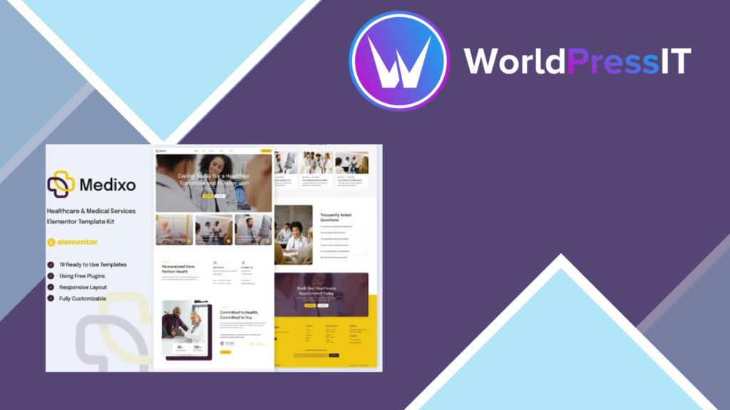 Medixo – Healthcare and Medical Services Elementor Template Kit