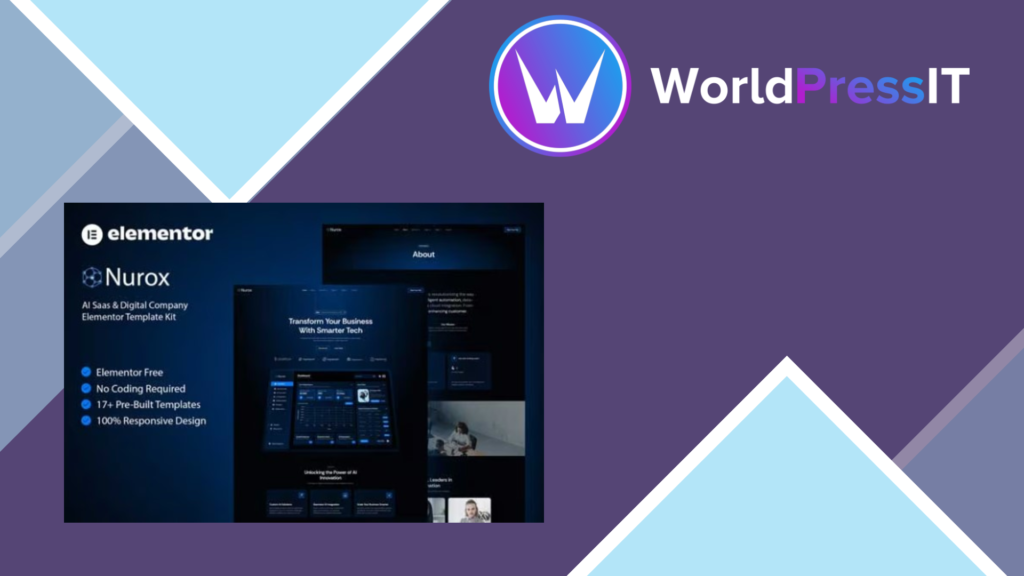 Nurox – AI Saas amd Digital Company Elementor Template Kit