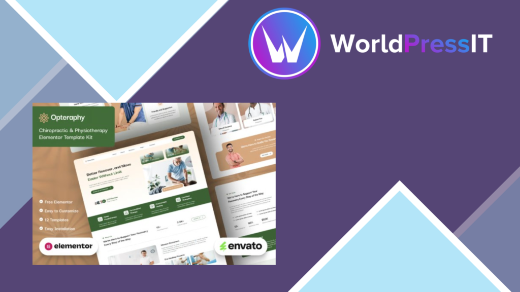 Opteraphy – Chiropractic and Physiotherapy Elementor Template Kit