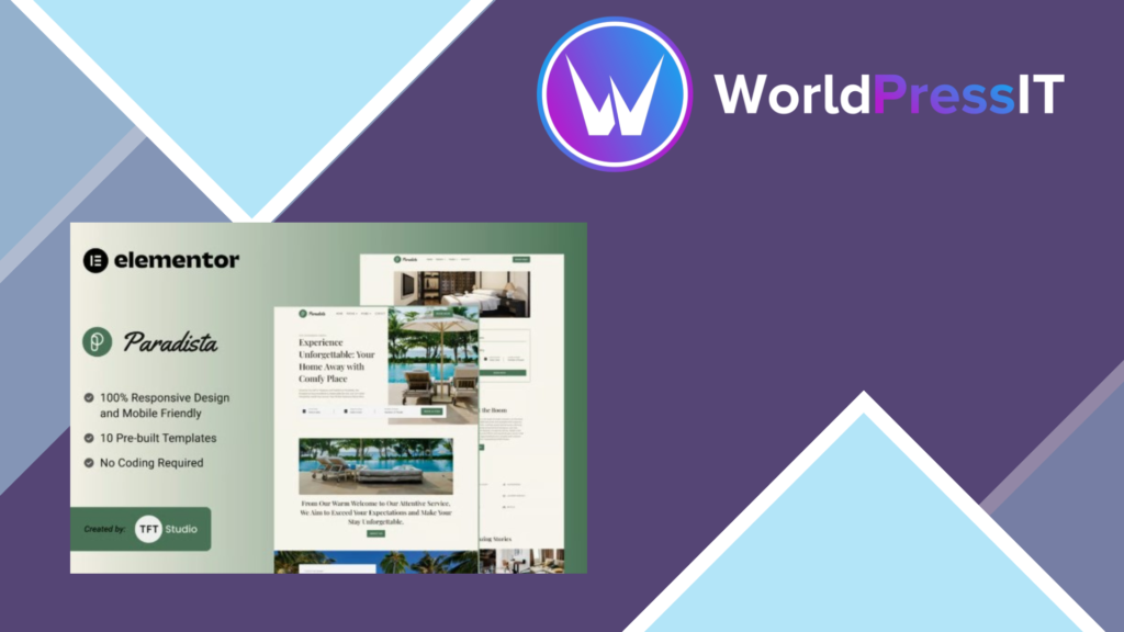 Paradista – Luxurious Accommodation Elementor Template Kit