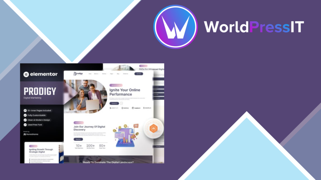 Prodigy – Digital Marketing Elementor Template Kit