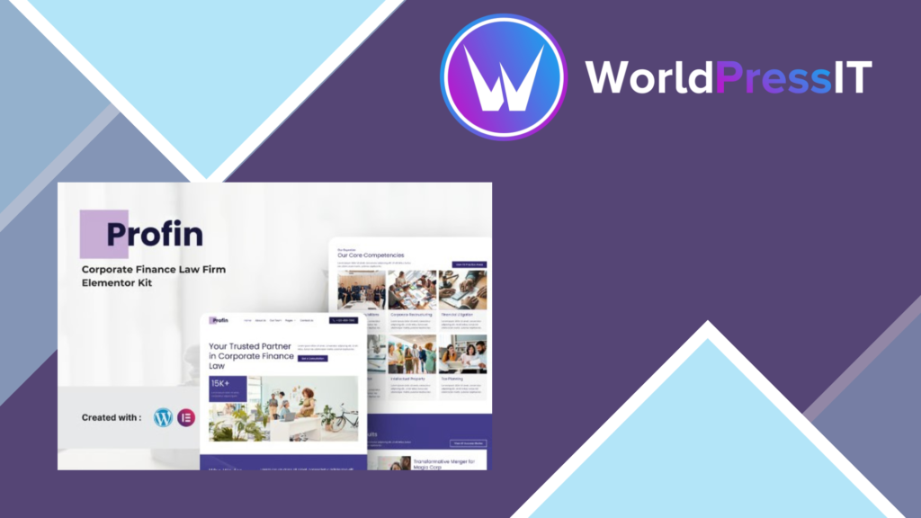 Profin – Finance Law Firm Elementor Template Kit