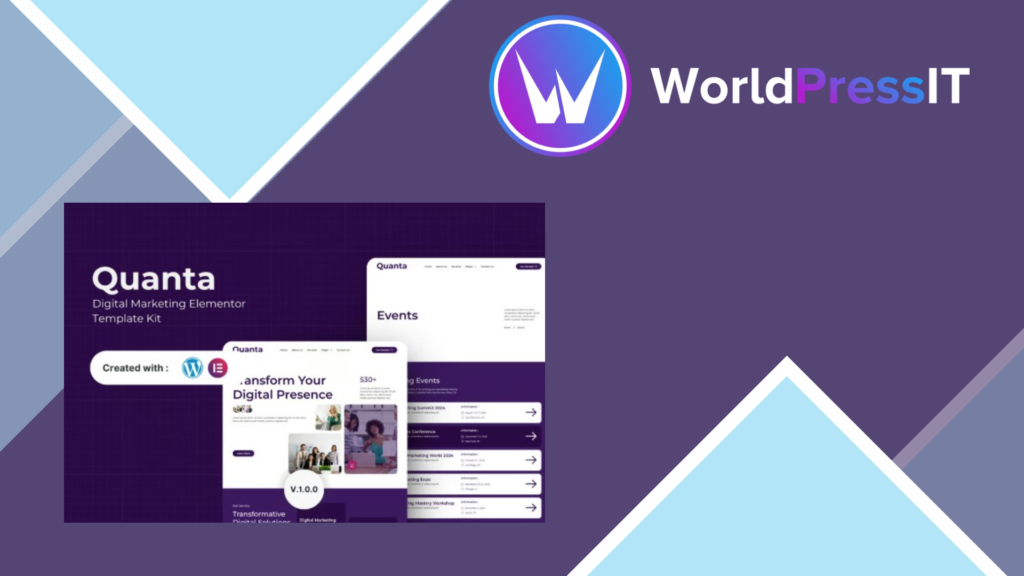 Quanta – Digital Marketing Elementor Template Kit