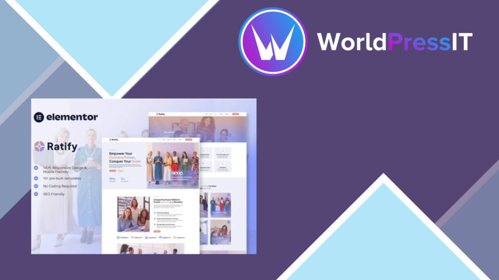 Ratify – Feminine Business Coaching Elementor Template Kit