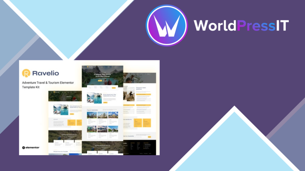 Ravelio – Adventure Travel and Tourism Elementor Template Kit
