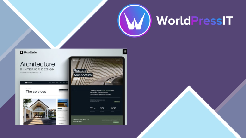 Rosttate – Architecture and Interior Design Elementor Template Kit