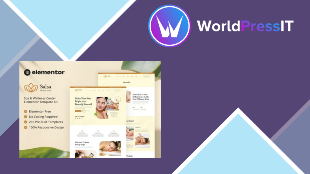 Salsa – Beauty and Spa Elementor Template Kit