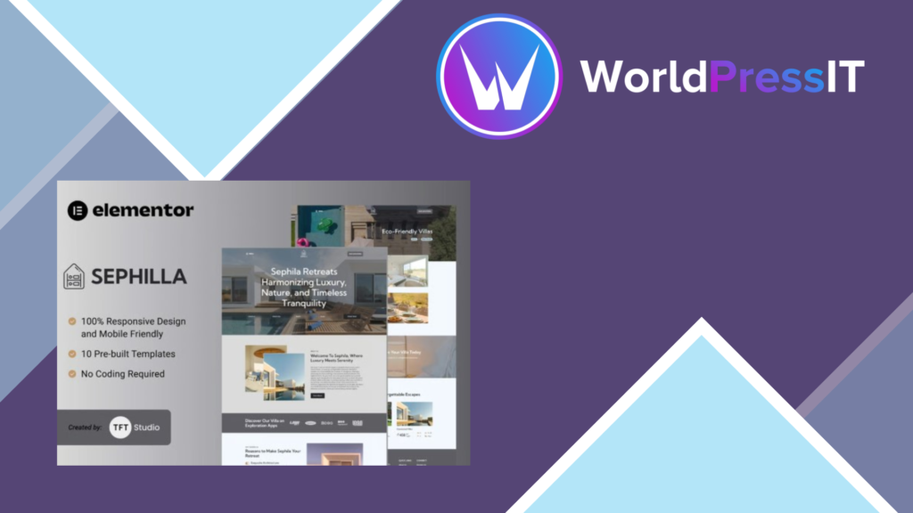 Sephilla – Premier Villa Showcase Elementor Template Kit