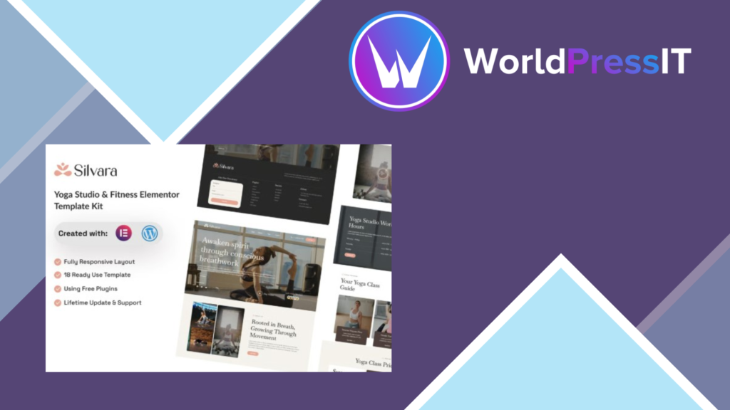 Silvara – Yoga Studio and Fitness Elementor Template Kit