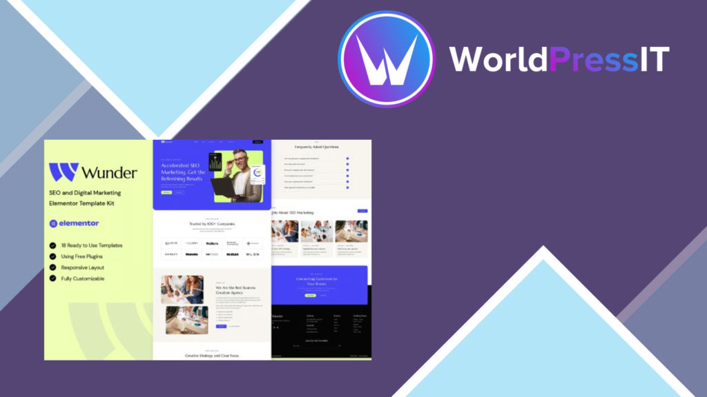 Wunder – SEO and Digital Marketing Elementor Template Kit
