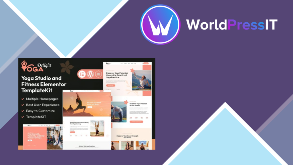 Yoga Delight – Yoga Studio and Fitness Elementor Template Kit