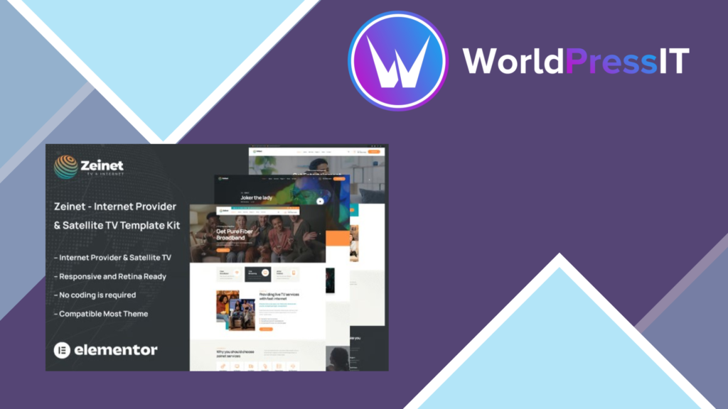 Zeinet – Internet Provider and Satellite TV Template Kit
