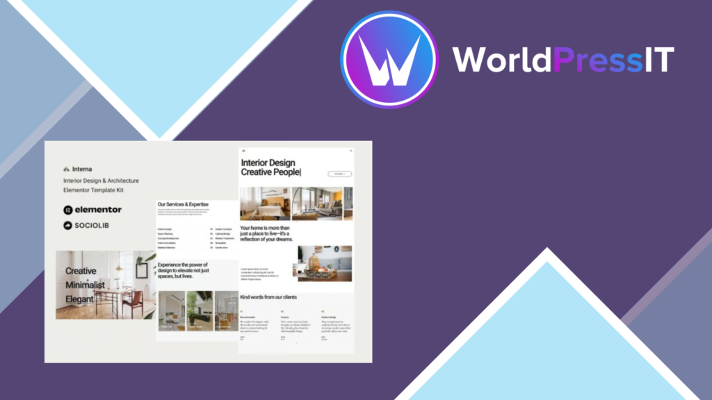 Interna – Interior Design and Architecture Elementor Template Kit