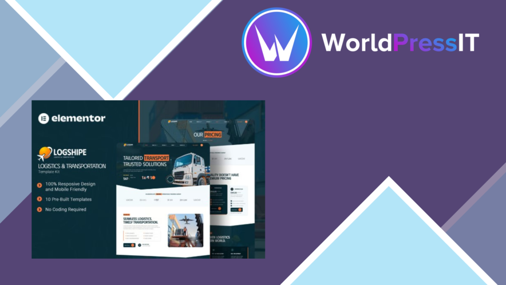 Logshipe – Logistics and Transportation Elementor Template Kit