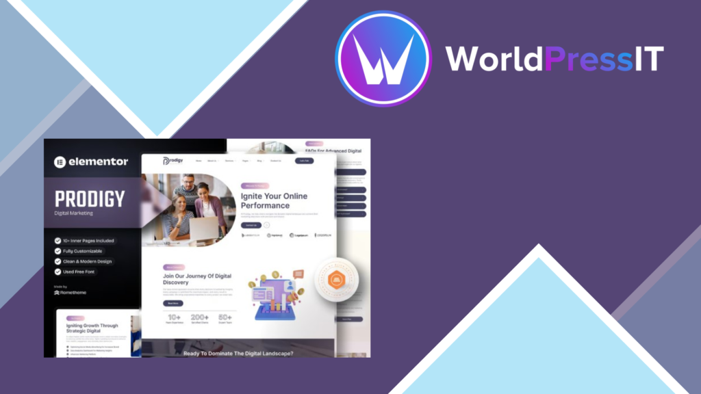 Prodigy – Digital Marketing Elementor Template Kit