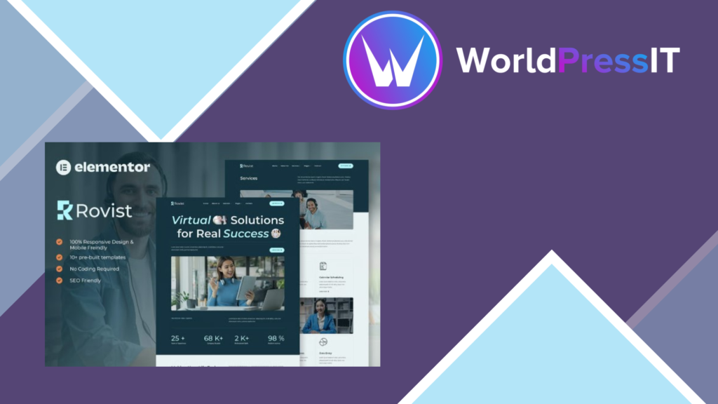 Rovist – Virtual Assistant Service Elementor Template Kit